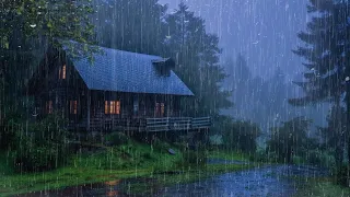 Heavy Rain To Sleep Immediately - Let The Sound Of Rain Wash Away Your Sadness Tonight - Study