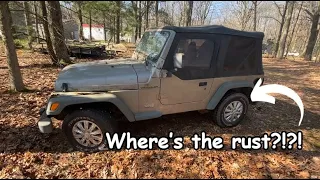 Where to find rust on a 97-06 Jeep Wrangler TJ LJ