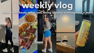 Weekly Workouts, What I Eat After Gym, Halara Try On Haul, Laundry | VLOG
