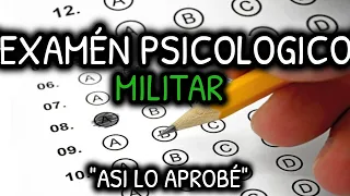 Como PASAR EXAMEN PSICOLOGICO MILITAR 💯 ¿Qué evalua? | Moyvax!