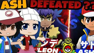 PokeGirls React to Ash vs. Leon - Who Would Win!? ||GACHA REACT