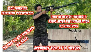 FULL REVIEW OF REGULATED PRECIHOLE PX100 ACHILLES/ACCURACY TEST AT 50 METERS/