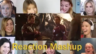 Marvel Studios Avengers Infinity War Trailer 2  -  All Girls REACTION MASHUP