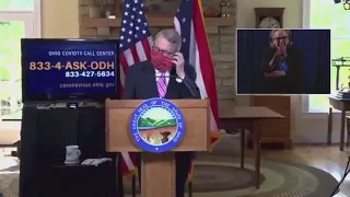 State of Ohio Governor DeWine full media conference addressing coronavirus in Ohio 10/6/2020.