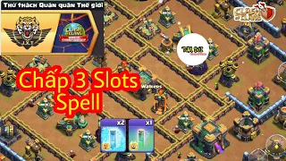 Hướng Dẫn Đánh 3 Sao Thử Thách Quán Quân Thế Giới Đơn Giản Chấp 3 Slots Spell - Clash Of Clans