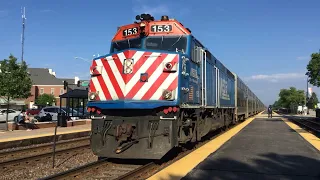 Metra’s UPNW Evening Rush hour at Mount Prospect, IL 6/27/18