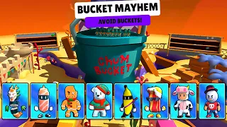 ALL NEW SKIN 0.61 vs New Map BUCKET MAYHEM 🔥 Stumble Guys