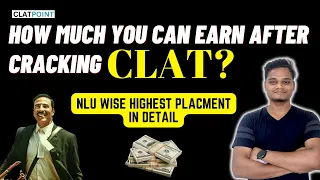 CLAT Placements *NLU PACKAGE* All NLUs offer great placements? | NLU Salary by CLAT POINT