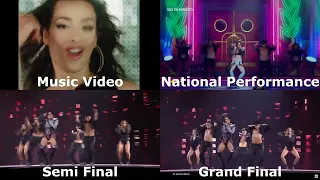 Chanel - SloMo (Eurovision 2022) || 4-Way Comparison