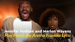 Jennifer Hudson and Marlon Wayans Play Finish the Aretha Franklin Lyric | POPSUGAR Pop Quiz