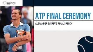 Alexander Zverev's Final Speech | ROME FINAL #IBI24