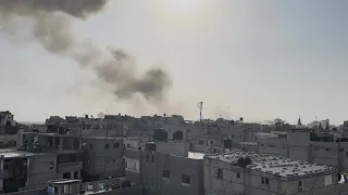 Smoke billows after Israeli airstrike on Rafah | AFP