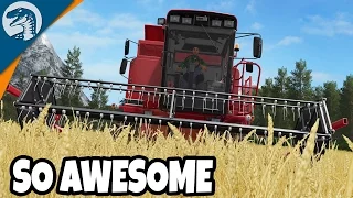 HUGE VALLEY WHEAT HARVEST | Rappack Farms #11| Farming Simulator 17 Multiplayer Gameplay