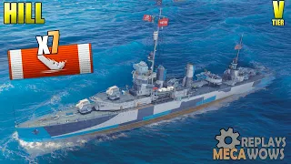 Hill 7 Kills & 130k Damage | World of Warships Gameplay 4k