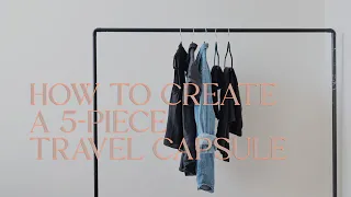 5 Piece Travel Capsule Wardrobe, Try-On, 10+ Outfit Ideas | SLOW FASHION