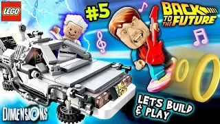 Lets Build & Play LEGO Dimensions #5: Going Back to the Future (DeLorean Time Machine & Hoverboard)