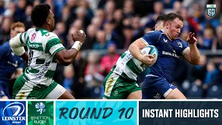 Leinster v Benetton Rugby | Instant Highlights | Round 10 | URC 2023/24