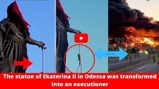 The statue of Ekaterina II in Odessa was transformed into an executioner #NEWS #news.usa.worldtv