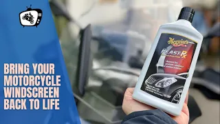 Make your motorcycle windscreen brand new again | Meguiar's Plast RX polish | It's a miracle!!
