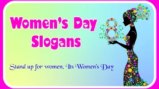 Women's day slogans in english International Women's day quotes slogans on Women's Day