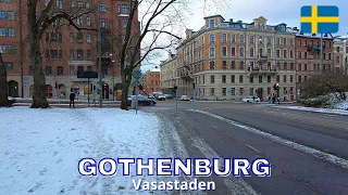 Vasastaden, Gothenburg - Virtual Walking Tour in 4K - December 2022 - Sweden