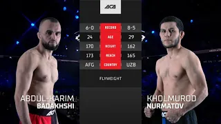Абдул-Карим Бадахши vs. Холмурод Нурматов | Abdul-Karim Badakhshi vs. Kholmurod Nurmatov | ACA 156