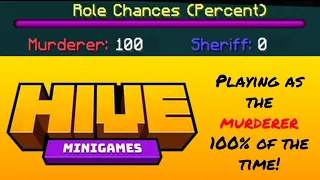 Hive Murder Mystery: PLAYING AS MURDERER 100% OF THE TIME??!!