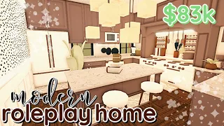 Bloxburg MODERN Family House Build: 2 Story INTERIOR