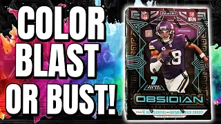 COLOR BLAST OR BUST!!! | 2023 Panini Obsidian NFL Hobby Box Review