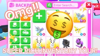 SUPER RICH INVENTORY TOUR in Adopt Me!+ GIVEAWAY! Lots of MEGAS! 2024!