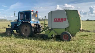 Пресс подборщик Claas Rollant 66. Заготавливаем сено.