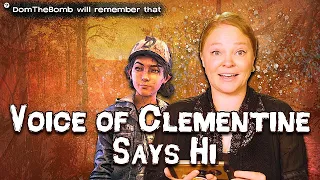 Voice of Clementine Melissa Hutchison shouts me out - The Walking Dead #shorts