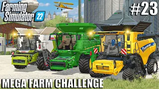 Starting THE BIGGEST Harvest OF THE YEAR | MEGA FARM Challenge | Farming Simulator 22