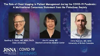 The Role of Chest Imaging in Patient Management during the COVID-19 Pandemic: the Fleischner Society