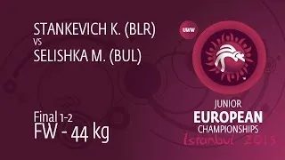 GOLD FW - 44 kg: M. SELISHKA (BUL) df. K. STANKEVICH (BLR), 12-8