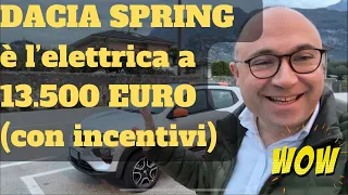 Dacia Spring, l’auto elettrica da 13.500 Euro (con incentivo)