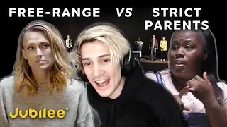 xQc Reacts to Free Range vs Strict Parents: Is Spanking Your Kids Ever Okay? | xQcOW