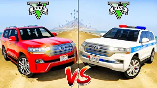 Police Toyota Land Cruiser vs Toyota Land Cruiser 300 - GTA 5 Mods Which car is best?