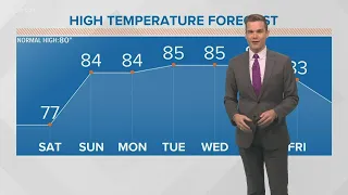 Payton's Saturday Forecast: Nice weekend, warmer and more humid next week