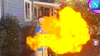 Exploding Hydrogen Balloons Experiment