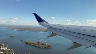 United E175 Departure from Montreal (YUL) | Sunny Afternoon River Departure ! |