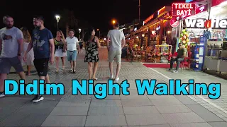 4K UHD - Didim Night Life - Turkey Aydın Didim Walking Tour