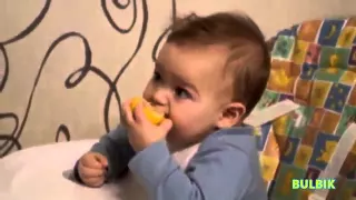 Прикольная подборка   дети едят лимон   Babies eating lemon 2015