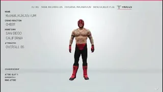 Red and black custom Attire REY MYSTERIO WWE 2k19