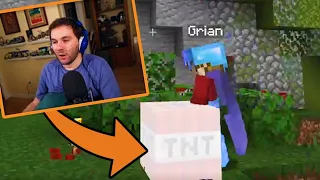 Grian scares scar with TNT