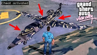 How To Get Army Airplane in GTA Vice City ! Hidden Place | Stealing Secret Plane From Military Base