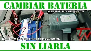 Como CAMBIAR BATERIA sin perder configuracion COCHE ( Obligatorio en Coches Nuevos ) ⚠⚡