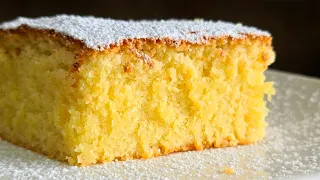 Easy 3 Ingredients Moist Soft and Fluffy Almond Cake