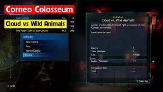 Final Fantasy VII Remake | Corneo Colosseum - Cloud vs Wild Animals