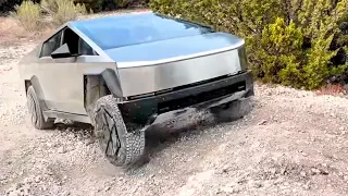 Tesla CyberTruck Off-roading with Subaru Crosstrek Wildness and 4Runner. One Failed!